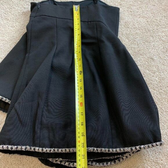 Jay Ahr black strapless chain trim babydoll dress - Picture 11 of 11